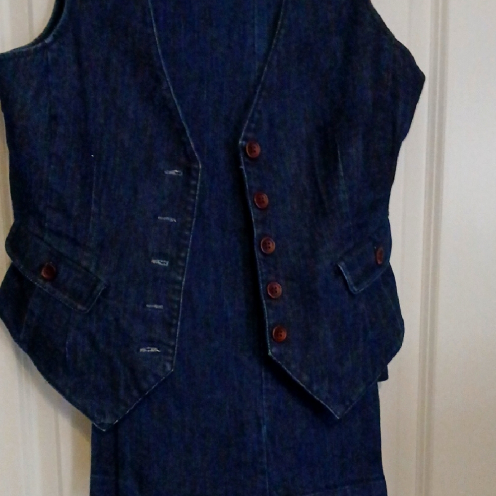 New York & Company High Rise Denim Jeans - Dark Blue